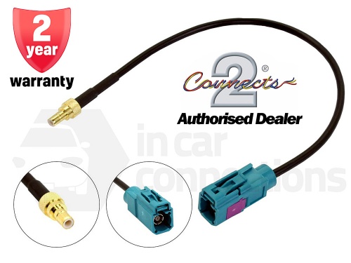 Car radio aerial adapter cable DAB male SMB to female Fakra CT27AA149