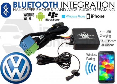 VW Bluetooth adapter for streaming and hands free calls CTAVGBT003 mini-ISO