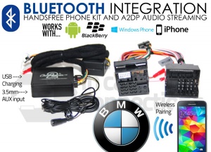 BMW Bluetooth adapter for streaming and hands free calls CTABMBT009 Quadlock connector