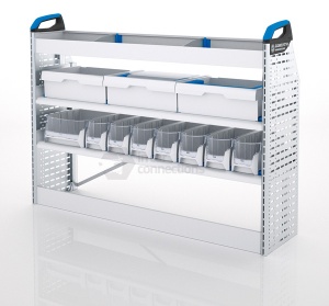 Sortimo Xpress FCLOS2 Van Racking for Ford Transit Connect, Long Wheel Base - Driver Side Option 2