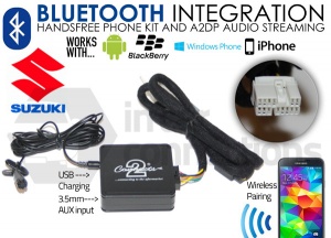 Suzuki Bluetooth adapter for streaming and hands free calls CTASZBT001