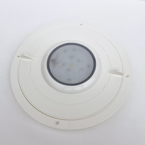 Inner valve with LED light for motorised van ventilator for vans