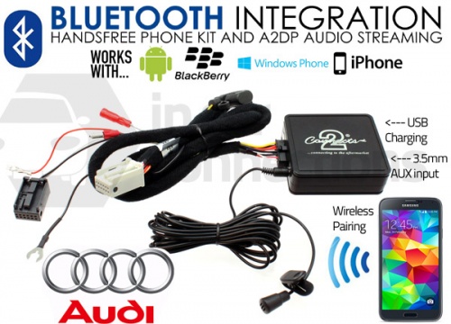 CTAADBT004 Audi Bluetooth adapter for streaming and hands free calls 2006 onwards