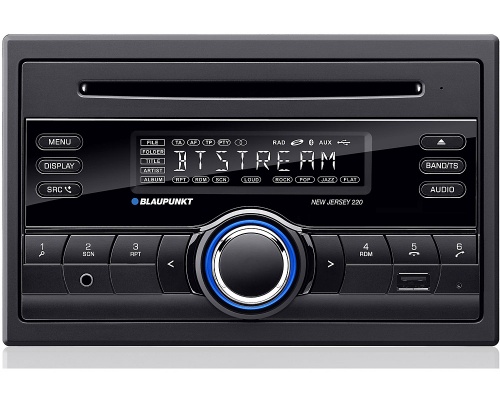 Blaupunkt New Jersey 220 BT in car radio Double Din with Bluetooth iPod control, CD player USB MP3 and AUX input
