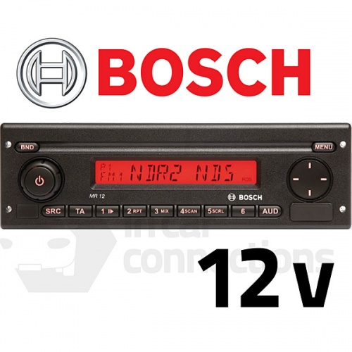 Bosch Coach Radio MR12 12v stereo radio for mini-bus