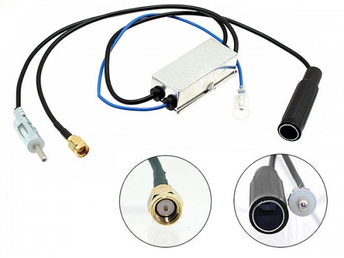 CT27AA135 Universal DAB Aerial Antenna Splitter for Car Stereo Radio with SMA input