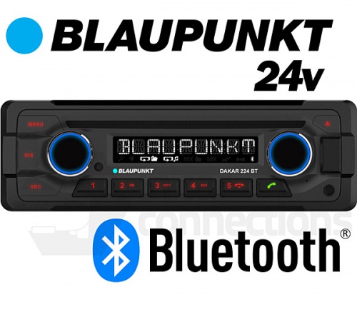 Blaupunkt Dakar 224 BT 24v radio with Bluetooth CD player USB MP3 AUX input for bus, lorry