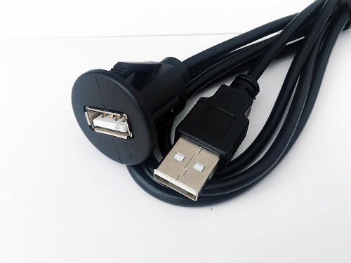 In car dashboard flush mount USB to USB extension lead cable CT29AX13