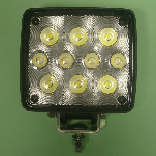 LED Work lamp with 10 bright LED 122 x 110 x 45 mm 12/24 V