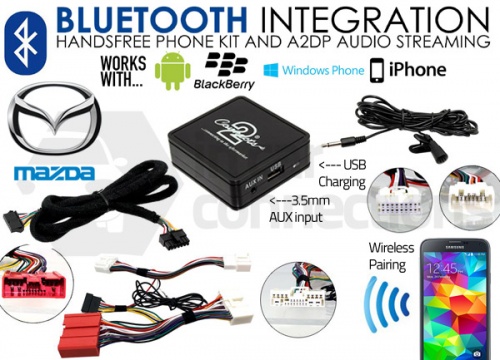 Mazda Bluetooth adapter for streaming and hands free calls CTAMZBT002 2009 onwards