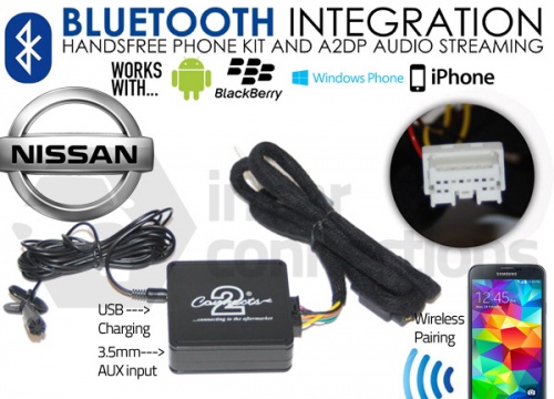 Nissan Bluetooth adapter for streaming and hands free calls