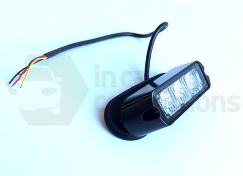 3 LED Amber flash module strobe light for van truck lorry