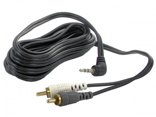 3.6m 2 RCA phono to 3.5mm jack lead extension CT29AX10