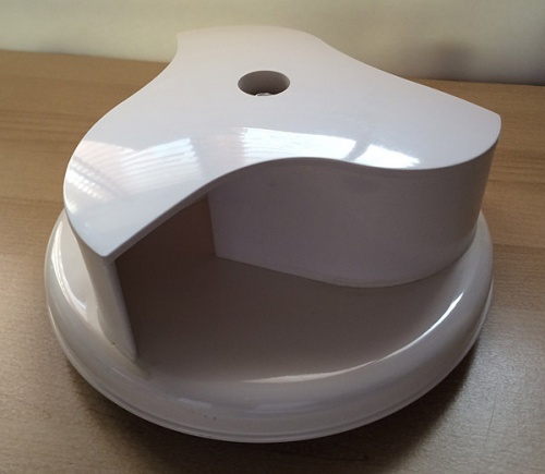 Rotary roof vent for van bus caravans - wind driven - White
