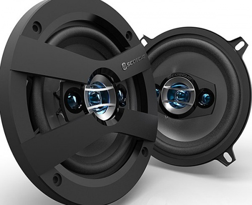 Scosche HD5254 5'' inch 13cm 130mm in car speakers 3 way triaxial 160W