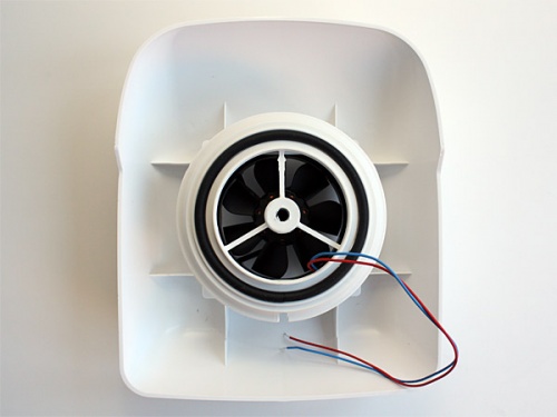 Small Low profile motorised van ventilator for van taxi caravan - White