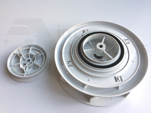 Small low profile rotary van ventilator for van bus caravan White