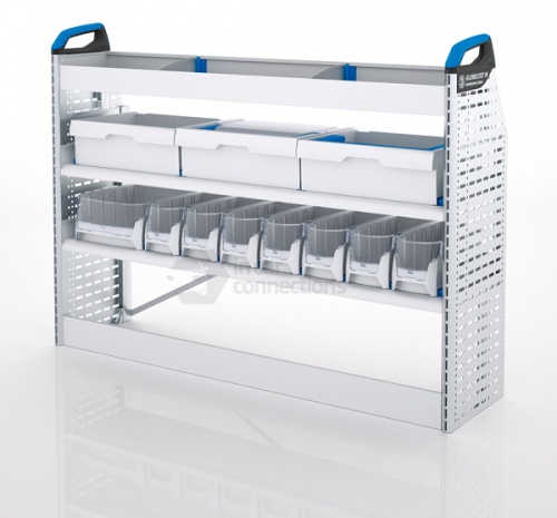 Sortimo Xpress FCLOS2 Van Racking for Ford Transit Connect, Long Wheel Base - Driver Side Option 2