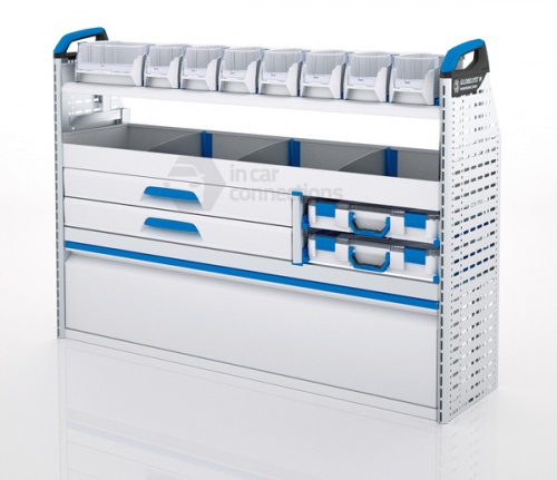 Sortimo Xpress FCLOS3 Van Racking for Ford Transit Connect, Long Wheel Base - Driver Side Option 3