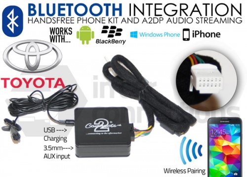 Toyota Bluetooth adapter for streaming and hands free calls CTATYBT002 2004 onwards