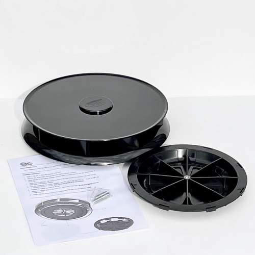 Low profile rotary van ventilator for van bus caravan - Black