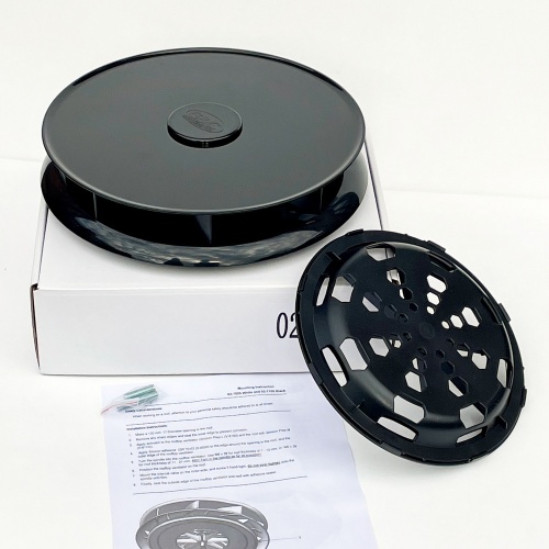 Low profile rotary van ventilator for van bus caravan - Black