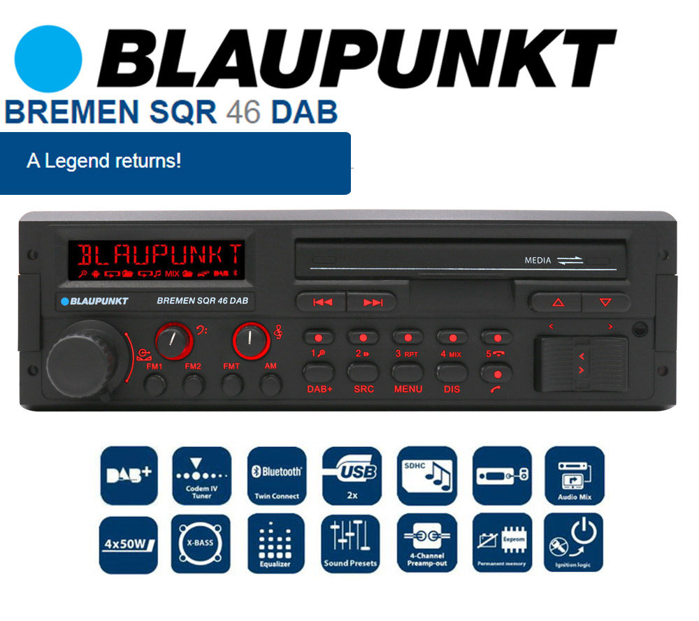 Retro auto radio bluetooth deals