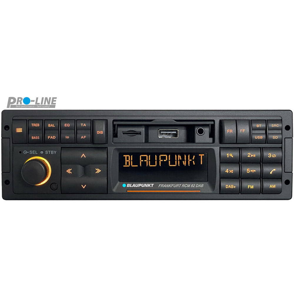 Blaupunkt Madrid 200 BT in car radio with bluetooth USB MP3 AUX input.
