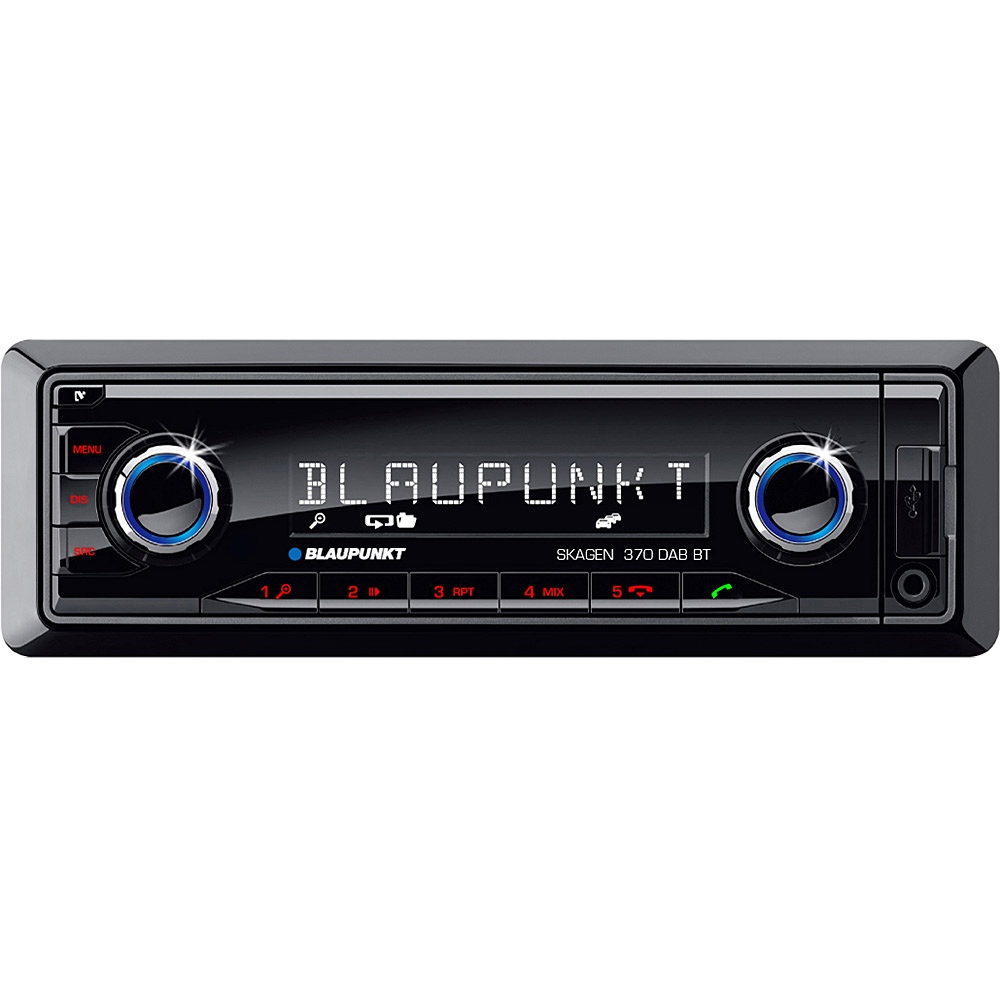 Blaupunkt Skagen 370 DAB BT in car radio with Bluetooth, AUX, USB, SD input  and iPod iPhone music control