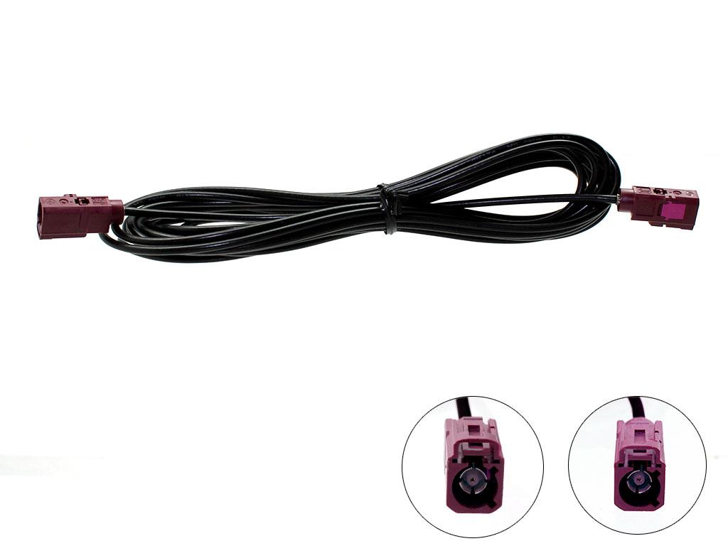 Female Fakra to Female Fakra Bordeaux car radio stereo aerial antenna cable 5m extension lead CT27AA132