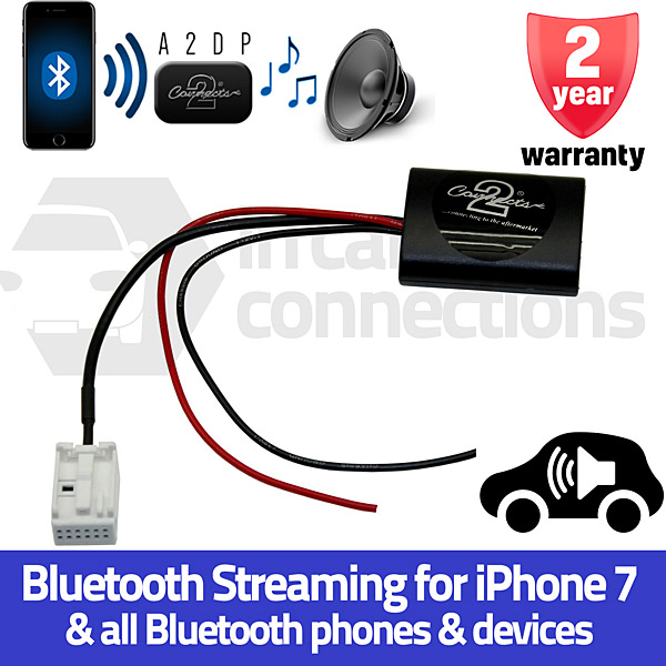 CTAPE1A2DP Peugeot Bluetooth Streaming adapter for 207 407 807 Expert with RD4 radio