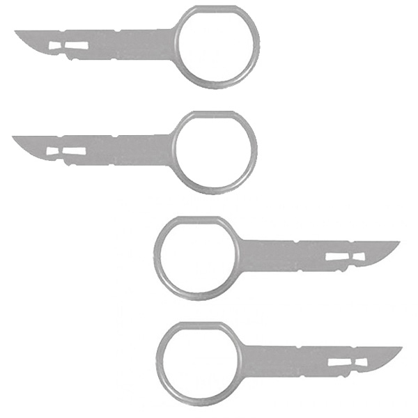 Ct22au01 Ford Radio Removal Tools For Ford Focus Mondeo Transit Fiesta Set Of 4 Radio Release Keys