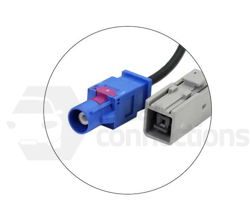 Car radio aerial extension cable 5M male Blue Fakra to GT5 for GPS