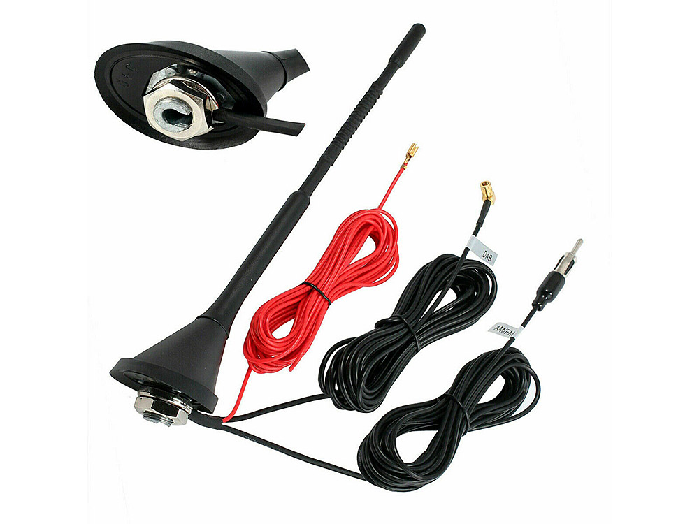Car DAB Aerial Replacement FM Roof Mount Antenna With SMB Connector JVC Pioneer
