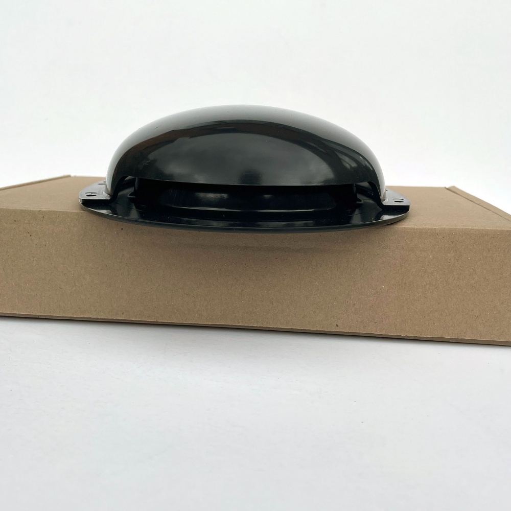 Van roof vent. Black plastic duct type low profile van ventilator for
