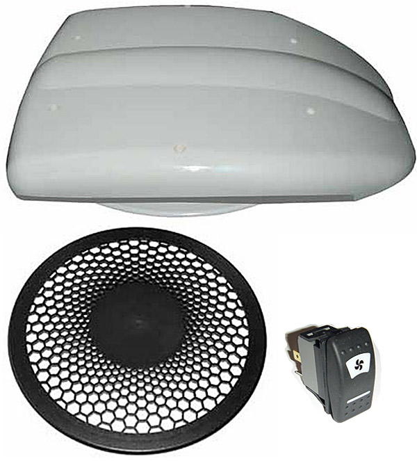 Low Profile Motorised Van Roof Vent For Commercial Vehicles Dog Vans And Horse Boxes