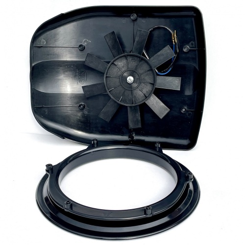 Low profile motorised van ventilator for dog van Black - Fan only