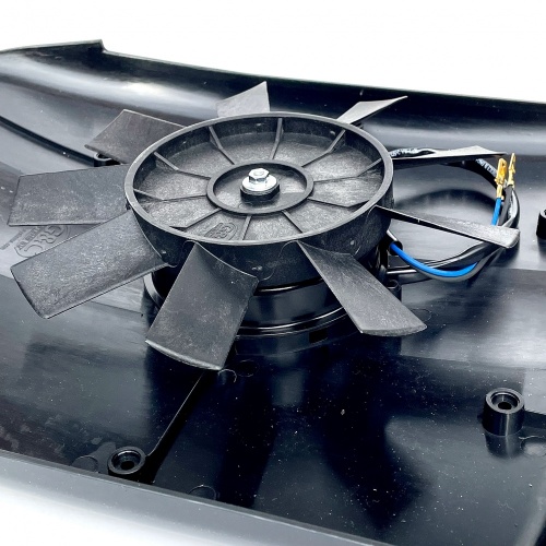Low profile motorised van ventilator for dog van Black - Fan only