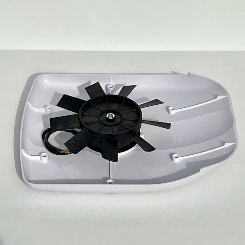 Low profile motorised van ventilator for dog van White - Fan only