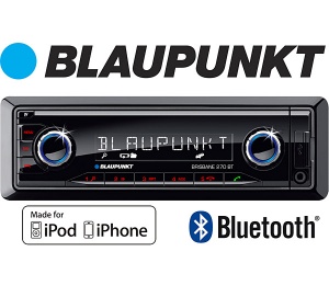 Blaupunkt Brisbane 270 BT in car radio with Bluetooth USB MP3 AUX inputs, Controls iPod and iPhone