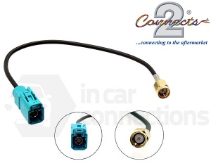 Car radio aerial adapter cable DAB male SMA to female Fakra CT27AA116