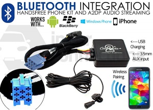 Fiat Bluetooth adapter for streaming and hands free calls Punto Multipla Doblo Sedici CTAFABT001