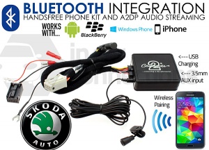 Skoda Bluetooth adapter for streaming and hands free calls CTASKBT003 Quadlock