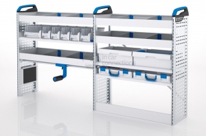 Sortimo Xpress TCLOS2 Racking for Ford Transit Custom, Long Wheel Base - Driver Side Option 2