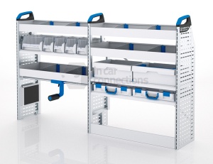 Sortimo Xpress TCSOS2 Racking for Ford Transit Custom, Short Wheel Base - Driver Side Option 2