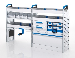 Sortimo Xpress TCSOS3 Racking for Ford Transit Custom, Short Wheel Base - Driver Side Option 3