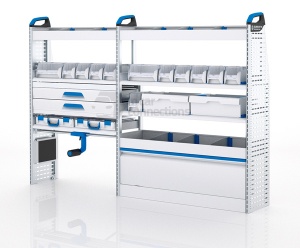 Sortimo Xpress VCSOS3 Van Racking for VW Volkswagen Crafter, Short Wheel Base - Driver Side Option 3