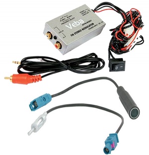 Veba Wired FM Modulator AVFM-MOD01 with FAKRA aerial adapters