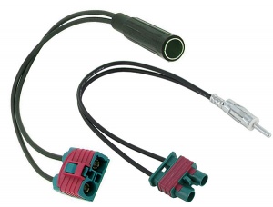 Volvo aerial adapters to DIN connector for wired FM modulator CT27AA35 CT27AA58