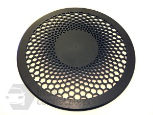 Black inner grille for motorised van ventilator for vans